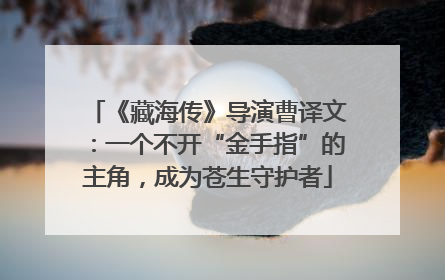 《藏海传》导演曹译文：一个不开“金手指”的主角，成为苍生守护者