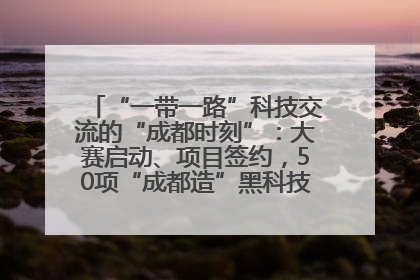 “一带一路”科技交流的“成都时刻”：大赛启动、项目签约，50项“成都造”黑科技吸引多国客商