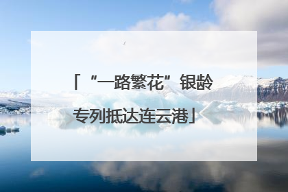 “一路繁花”银龄专列抵达连云港