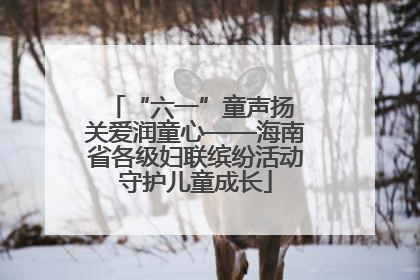 “六一”童声扬 关爱润童心——海南省各级妇联缤纷活动守护儿童成长