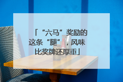 “六马”奖励的这条“腿”，风味比奖牌还厚重