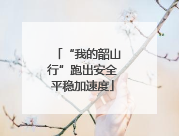 “我的韶山行”跑出安全平稳加速度