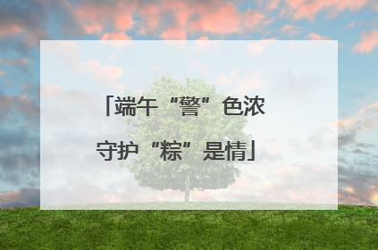 端午“警”色浓 守护“粽”是情