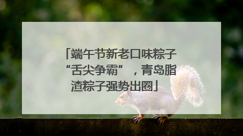端午节新老口味粽子“舌尖争霸”，青岛脂渣粽子强势出圈