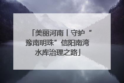 美丽河南丨守护“豫南明珠”信阳南湾水库治理之路