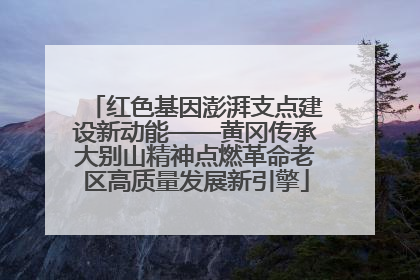红色基因澎湃支点建设新动能——黄冈传承大别山精神点燃革命老区高质量发展新引擎