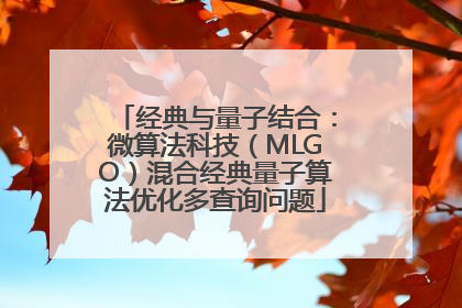 经典与量子结合：微算法科技（MLGO）混合经典量子算法优化多查询问题