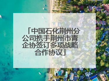 中国石化荆州分公司携手荆州市青企协签订多项战略合作协议