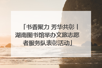 书香聚力 芳华共彰丨湖南图书馆举办文旅志愿者服务队表彰活动