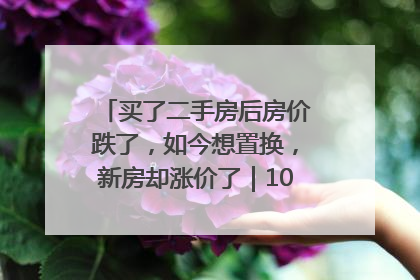 买了二手房后房价跌了，如今想置换，新房却涨价了｜100个买房故事