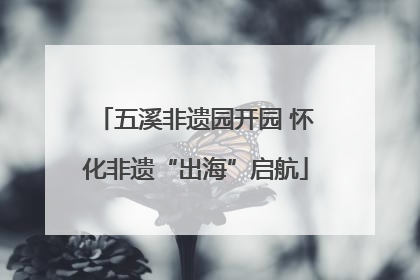 五溪非遗园开园 怀化非遗“出海”启航
