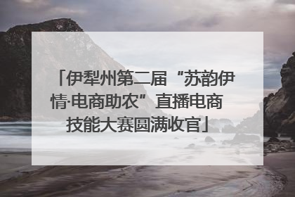 伊犁州第二届“苏韵伊情·电商助农”直播电商技能大赛圆满收官