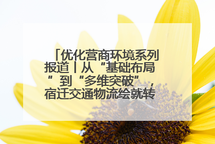 优化营商环境系列报道丨从“基础布局”到“多维突破”，宿迁交通物流绘就转型增效新画卷