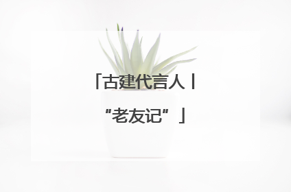 古建代言人丨“老友记”
