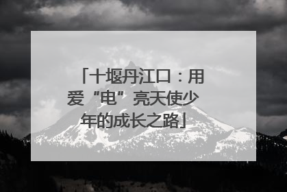 十堰丹江口：用爱“电”亮天使少年的成长之路