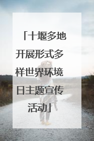 十堰多地开展形式多样世界环境日主题宣传活动