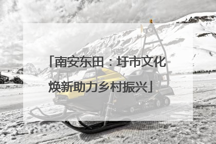 南安东田：圩市文化焕新助力乡村振兴