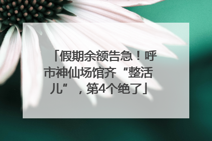 假期余额告急！呼市神仙场馆齐“整活儿”，第4个绝了
