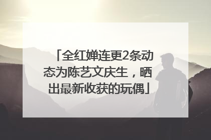 全红婵连更2条动态为陈艺文庆生，晒出最新收获的玩偶