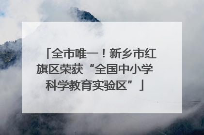 全市唯一！新乡市红旗区荣获“全国中小学科学教育实验区”