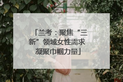 兰考：聚焦“三新”领域女性需求 凝聚巾帼力量