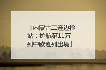 内蒙古二连边检站：护航第11万列中欧班列出境