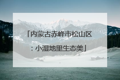 内蒙古赤峰市松山区：小湿地里生态美