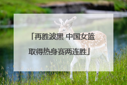 再胜波黑 中国女篮取得热身赛两连胜