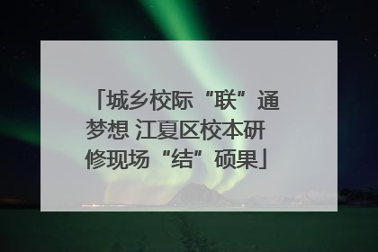 城乡校际“联”通梦想 江夏区校本研修现场“结”硕果