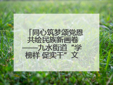 同心筑梦颂党恩 共绘民族新画卷——九水街道“学榜样 促实干”文艺晚会唱响民族团结主旋律
