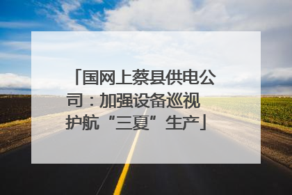 国网上蔡县供电公司：加强设备巡视 护航“三夏”生产
