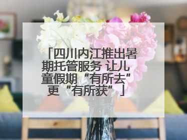 四川内江推出暑期托管服务 让儿童假期“有所去”更“有所获”