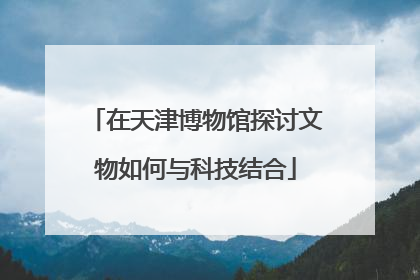 在天津博物馆探讨文物如何与科技结合