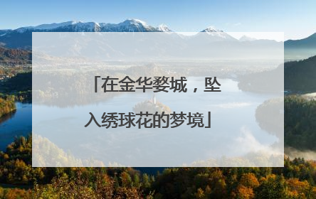 在金华婺城，坠入绣球花的梦境