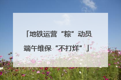 地铁运营“粽”动员 端午维保“不打烊”