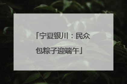宁夏银川：民众包粽子迎端午