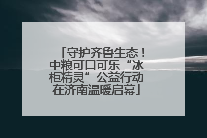 守护齐鲁生态！中粮可口可乐“冰柜精灵”公益行动在济南温暖启幕