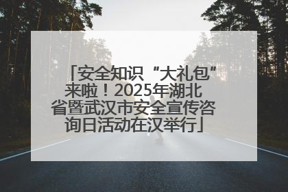 安全知识“大礼包”来啦！2025年湖北省暨武汉市安全宣传咨询日活动在汉举行