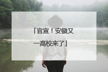 官宣！安徽又一高校来了