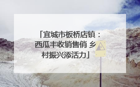 宜城市板桥店镇：西瓜丰收销售俏 乡村振兴添活力