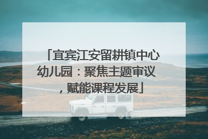 宜宾江安留耕镇中心幼儿园：聚焦主题审议，赋能课程发展