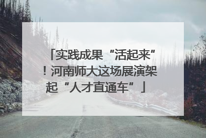 实践成果“活起来”！河南师大这场展演架起“人才直通车”