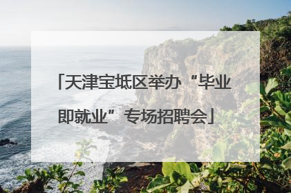 天津宝坻区举办“毕业即就业”专场招聘会