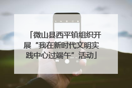 微山县西平镇组织开展“我在新时代文明实践中心过端午”活动
