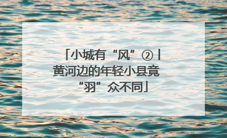 小城有“风”②丨黄河边的年轻小县竟“羽”众不同
