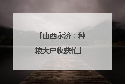 山西永济：种粮大户收获忙