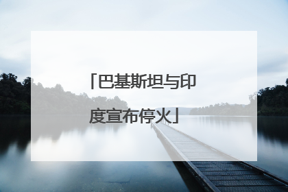 巴基斯坦与印度宣布停火