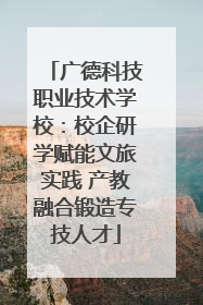 广德科技职业技术学校：校企研学赋能文旅实践 产教融合锻造专技人才