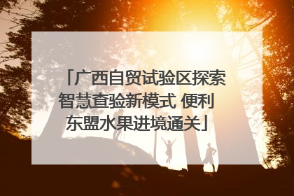 广西自贸试验区探索智慧查验新模式 便利东盟水果进境通关