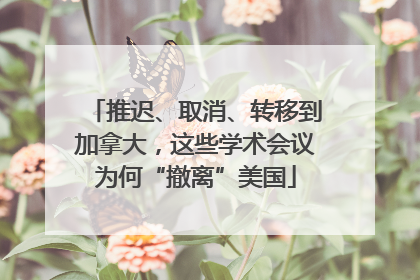 推迟、取消、转移到加拿大，这些学术会议为何“撤离”美国